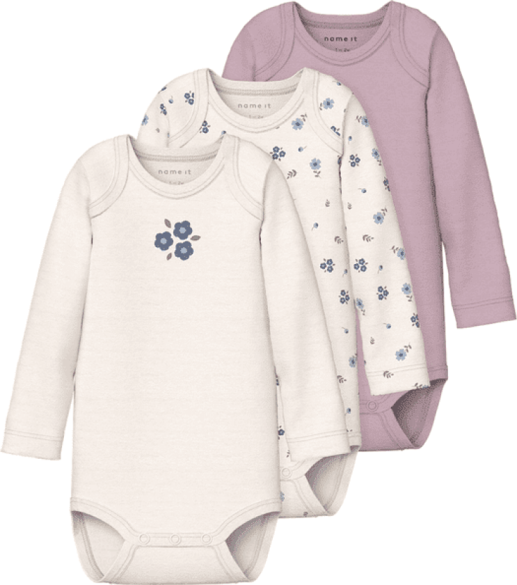 Name It Nbfbody 3-pack body, Jet Stream