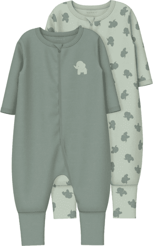 Name It Nbmnightsuit 2-pack pyjamas/heldress, Sea Foam