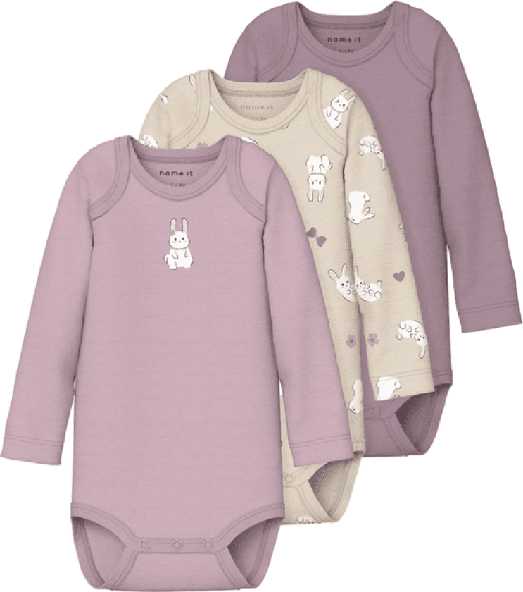 Bilde av Name It Nbfbody 3-pack body, Summer Sand