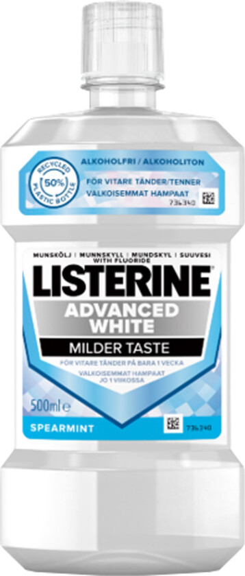 Advanced White Milder Taste Munnskyll, 500 ml