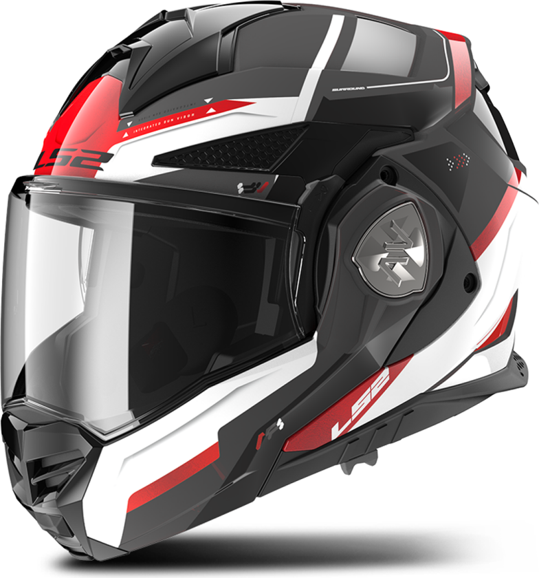 Adventurehjelm FF901 ADVANT X Spectrum Svart-Hvit-Rød