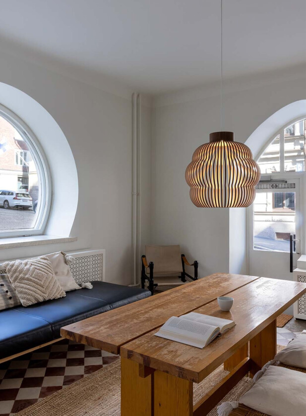 Kumulo taklampe Ø55 - valnøtt