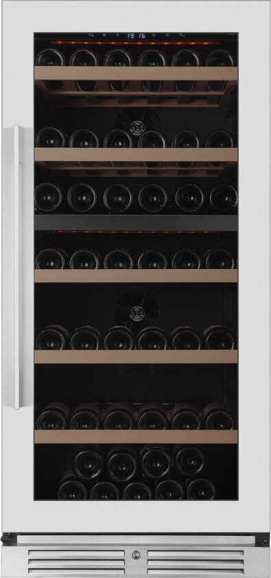 Oppbevaring 130 dobbel sone rustfritt stål - Vinskap