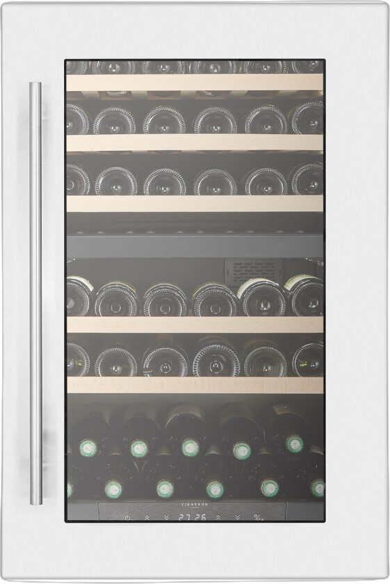 Kjøkken innebygd 90 dubbelzon rostfri - Vinskap