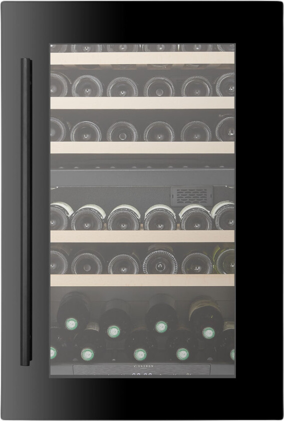 Kjøkken innebygd 90 dubbelzon svart - Vinskap