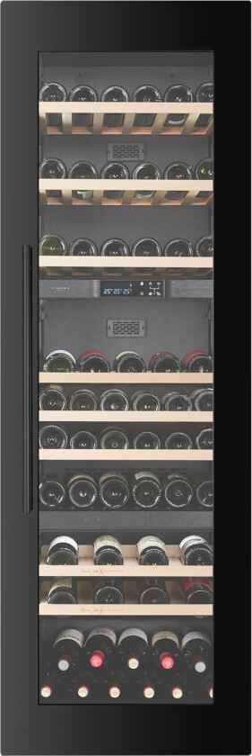 Kjøkken innebygd 180 trippelzon svart - Vinskap