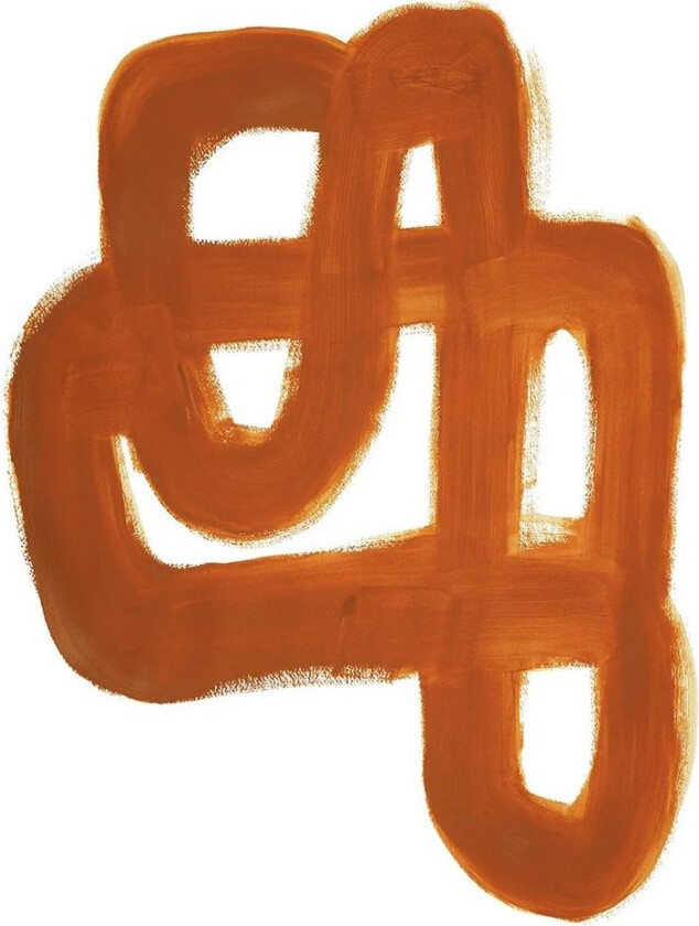 Orange Brush plakat 30 x 40 cm