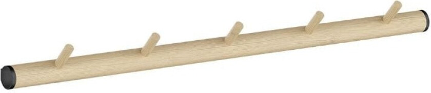 Hallway Kroklist 5 Kroker - Horisontal Bøk/svart