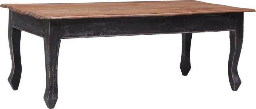 Salongbord svart 120x60x45 cm heltre mahogni