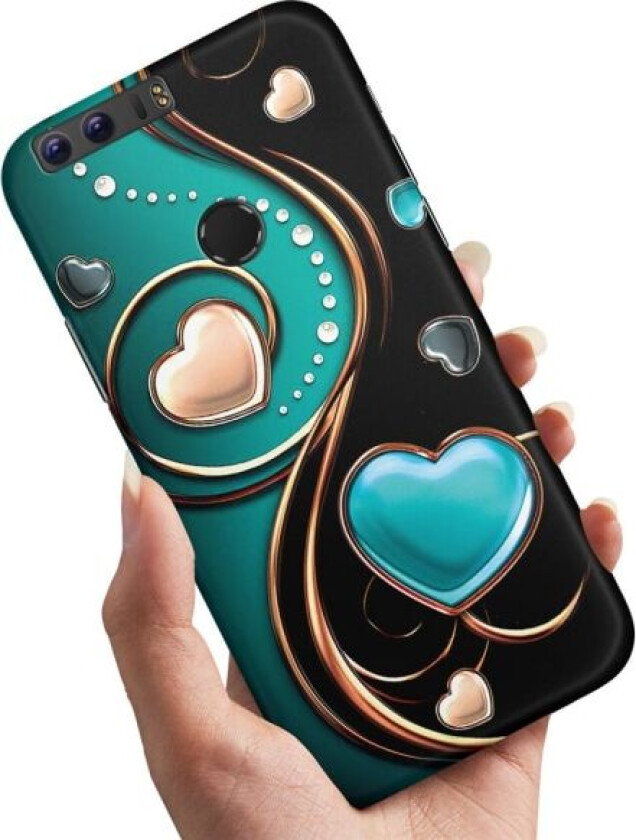 Huawei Honor 8 - Deksel/Mobildeksel Hjerter