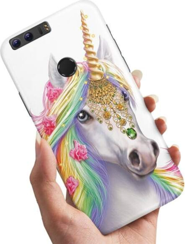 Huawei Honor 8 - Deksel/Mobildeksel Unicorn/Enhjørning