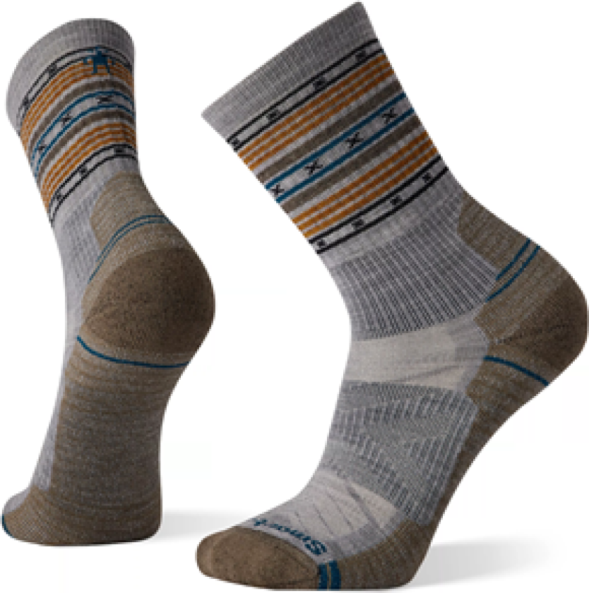 SmartWool Performance Hike Light Cushion Spiked Stripe Light Gray M (38-41)
