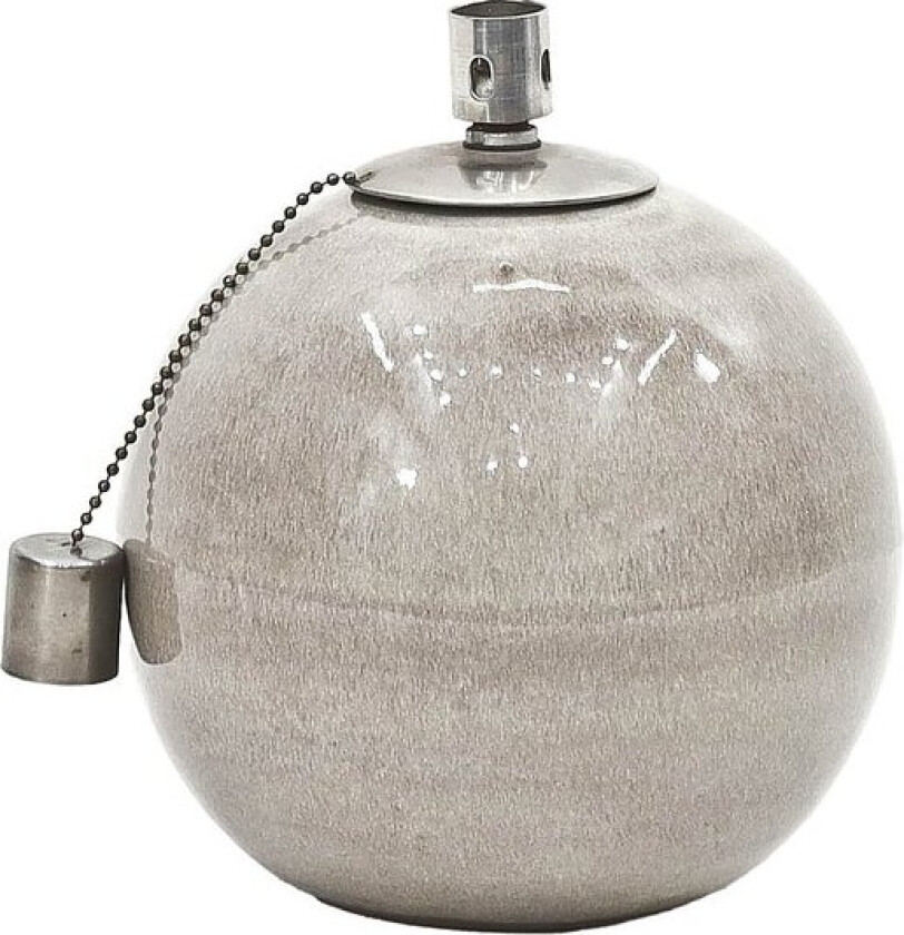 Elda oljelampe 15 cm grå