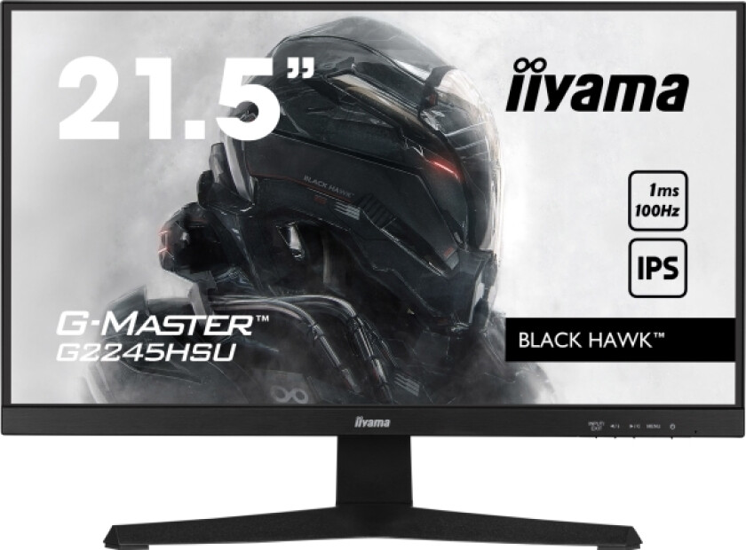 G-Master G2245hsu-B2, 55,9 Cm (22"), 1920 X 1080 Pixlar, Full Hd, Led, 1 Ms, Svart