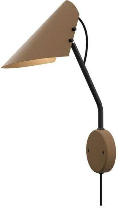 Vincent vegglampe Sand-svart
