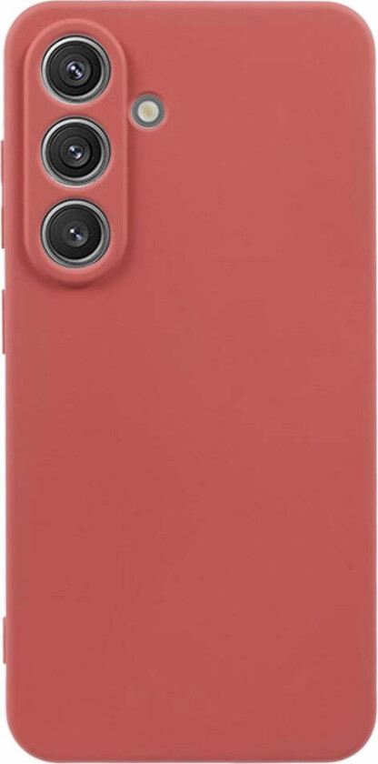 Samsung Galaxy S25 Mykt Plastdeksel - Ripebeskyttelse med Fiberforing - Rød