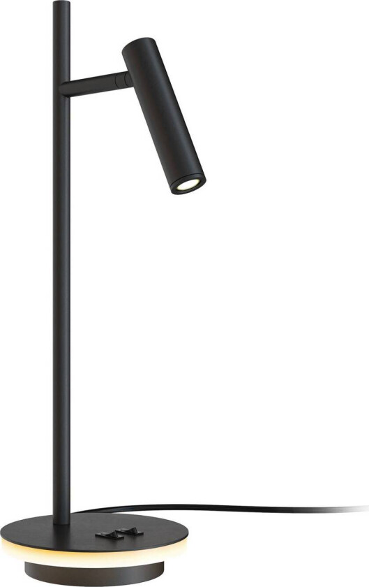 Estudo LED-bordlampe, svart Høyde 45,5 cm metall