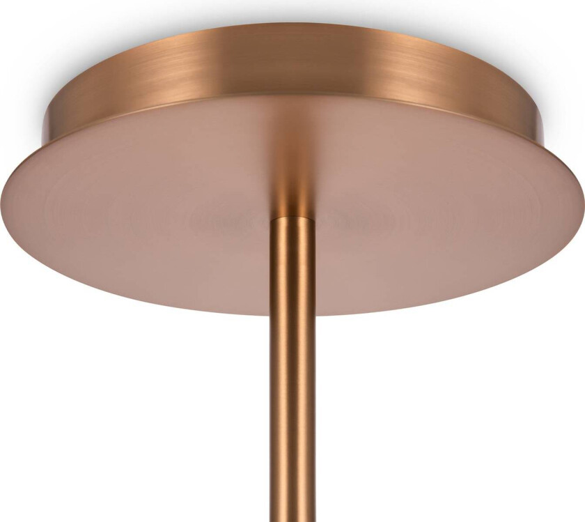 hengelampe Erich, gull, metall/glass Ø 105 cm 12 lyskilder.