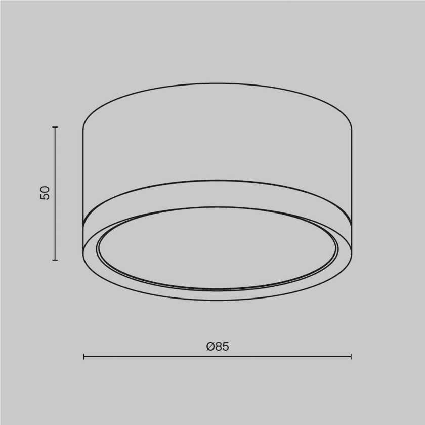 downlight Hoop, svart/gull Høyde 5 cm Ø 8,5 cm GX53