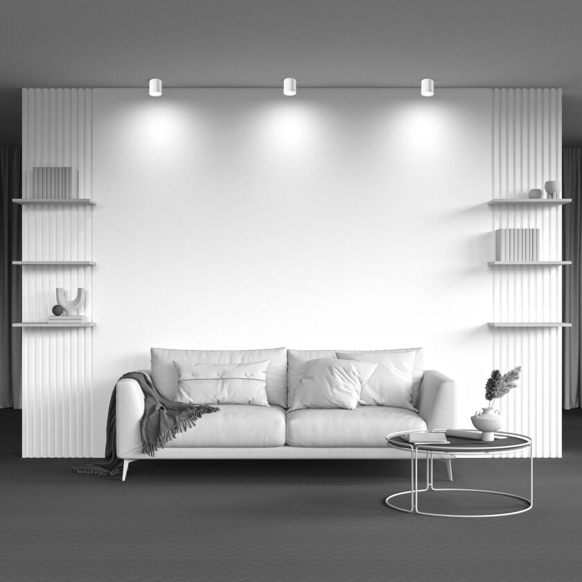 downlight Hoop, hvit, høyde 10 cm, Ø 8,5 cm, aluminium GX53