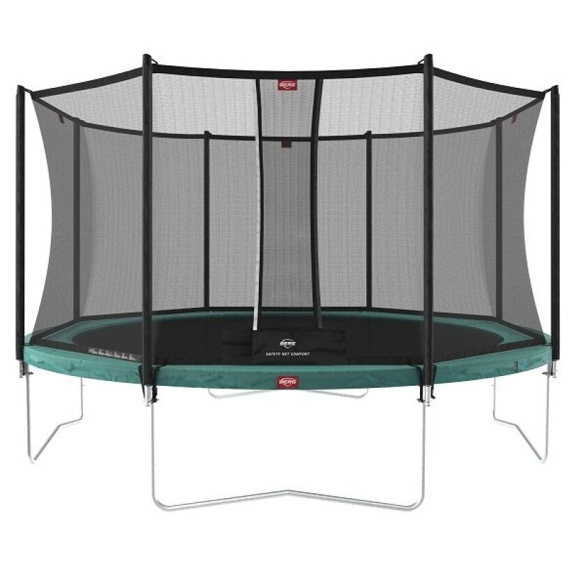 BERG Toys Berg Trampoline Favorit 380 Grønn Med Sikkerhetsnett Comfort 380 cm dia Grønn