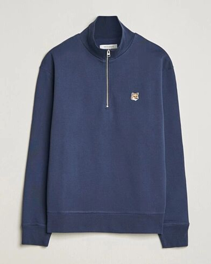 Fox Head Half Zip Sweatshirt Ink Blue