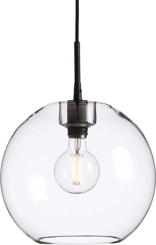 Gloria pendel Ø 32 cm Svart-klarglas