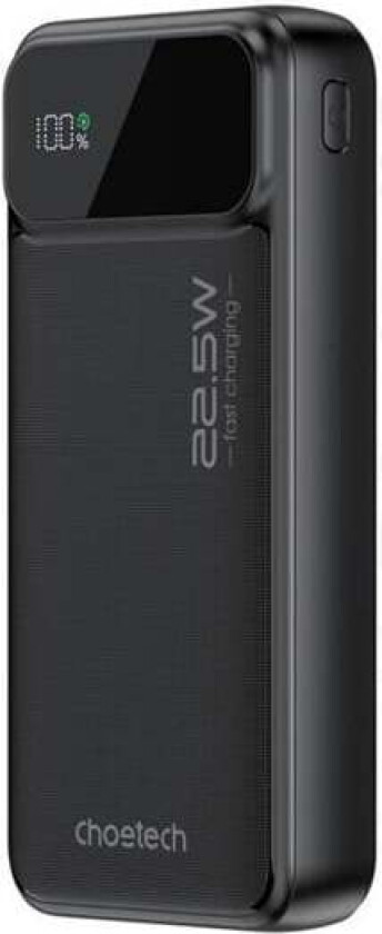 Powerbank B729 20000mAh 22.5W PD (black) Nødlader - Svart - 20000 mAh