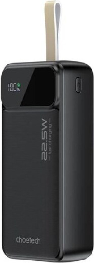B730 30000mAh 22.5W PD powerbank (black) Nødlader - Svart - 30000 mAh