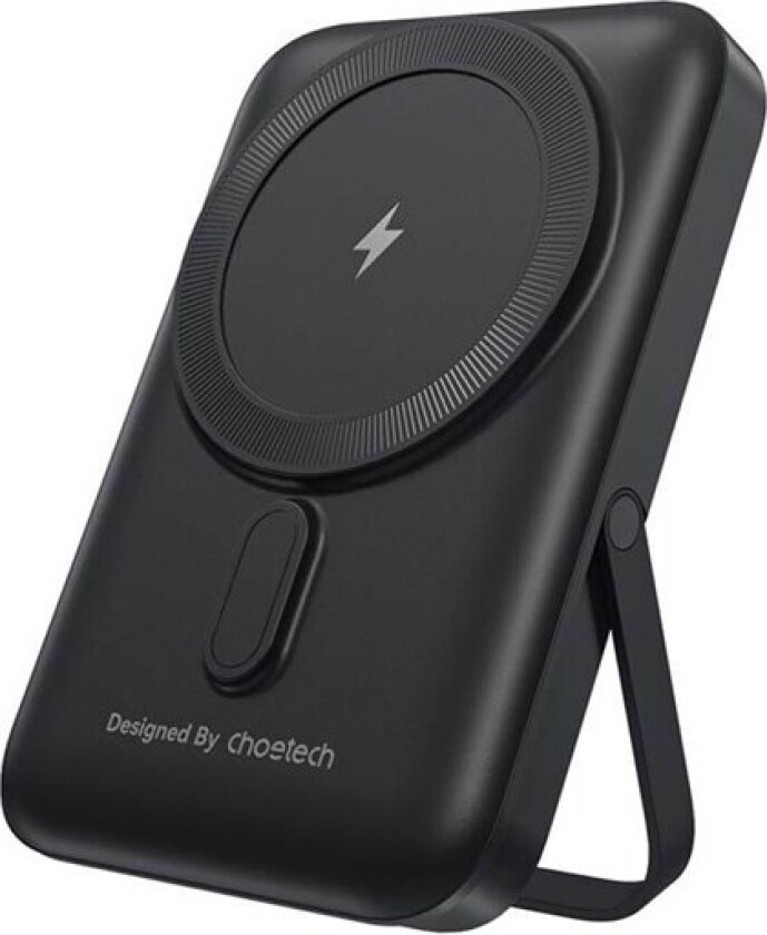 B743 10000mAh 20W PD magnetic powerbank with stand (black) Nødlader - Svart - 10000 mAh