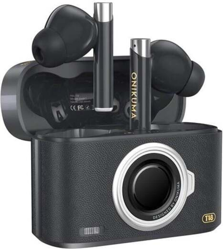 T18 in-ear headphones (black)