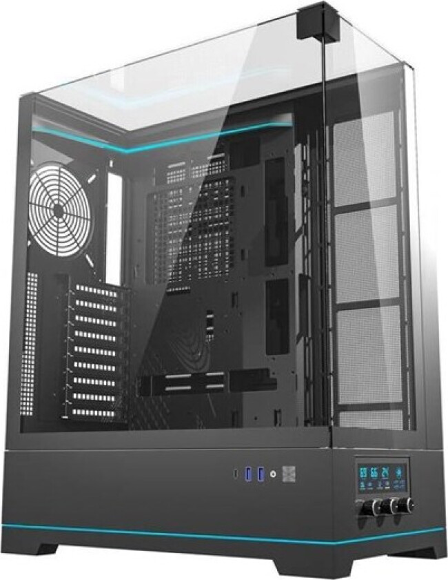 DY450L computer case without fans (black) - Kabinett - Miditower - Svart
