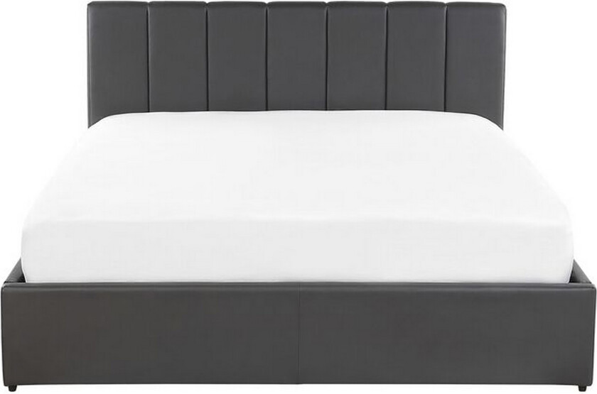 Dreuxa Oppbevaringsseng 140x200 cm - Kunstlær/Grå