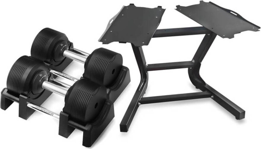 Justerbare manualer PRO med stativ, 2 x 4-32.5 kg, JTC Power