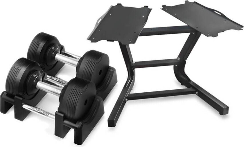 Justerbare manualer PRO med stativ, 2 x 4-23.5 kg, JTC Power