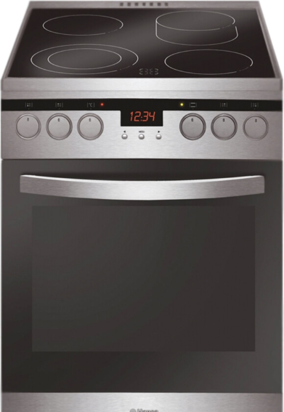 Fccx59226, Frittstående Komfyr, Sort, Sølv, Rotasjon, Front, Elektronisk, Keramisk