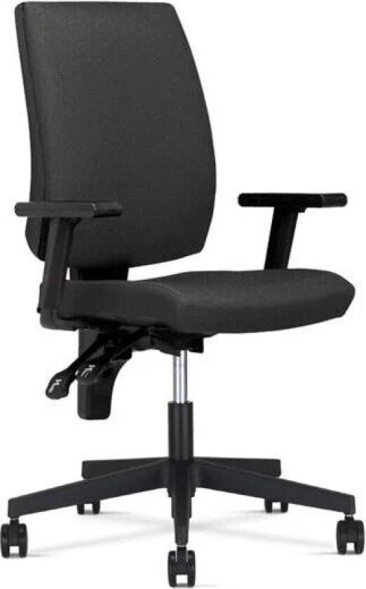 Kontorstol Taktik, Mørk Grå Med Armlæn