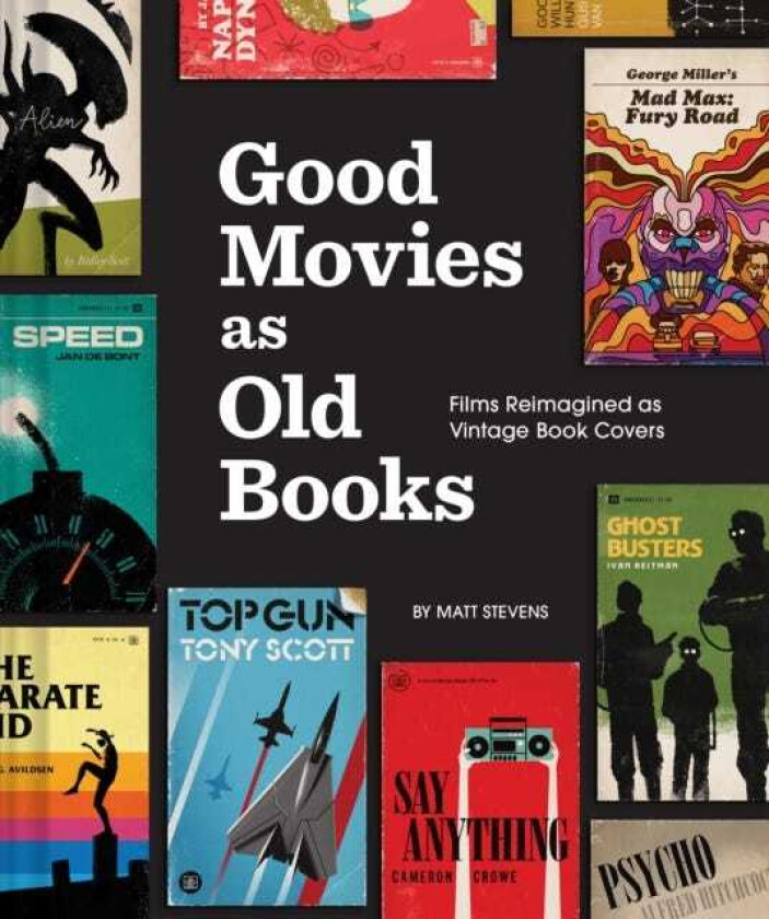 Good Movies as Old Books Films Reimagined as Vintage Book Covers