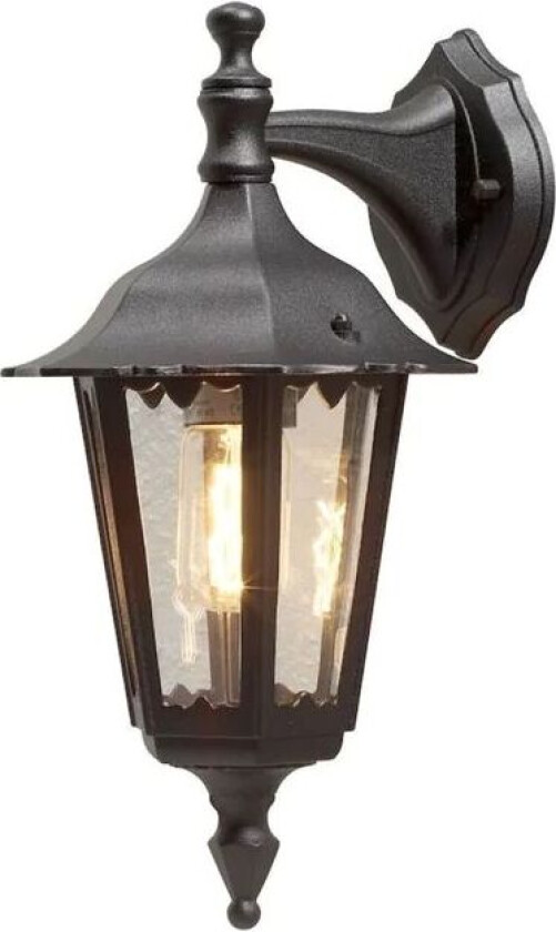 Firenze vegglampe ned E27 - Svart