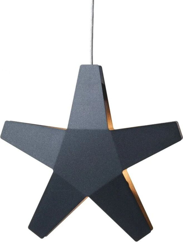 Advent Stjerne Adventsstjerne grå, 40 cm, lysegrå tekstilledning