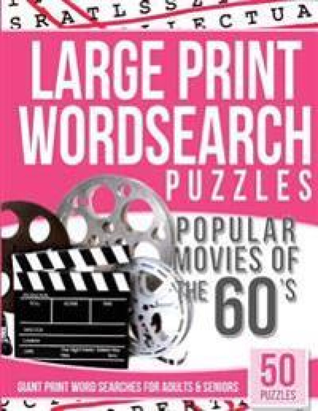 Large Print Wordsearches Puzzles Popular Movies of the 60s: Giant Print Word Searches for Adults & Seniors