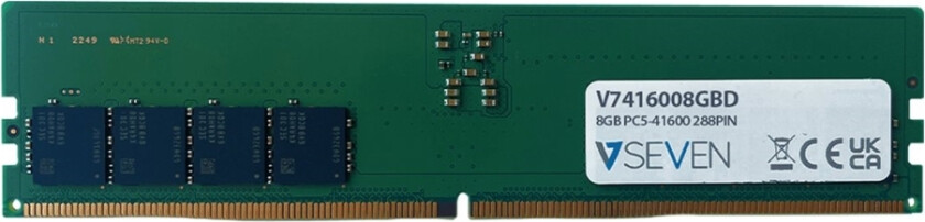 Ddr5 - Modul - 8 Gb - Dimm 288-Pin - 5200 Mhz / Pc5-41600 - Cl42 - Ikke-Bufret - Ikke-Ecc