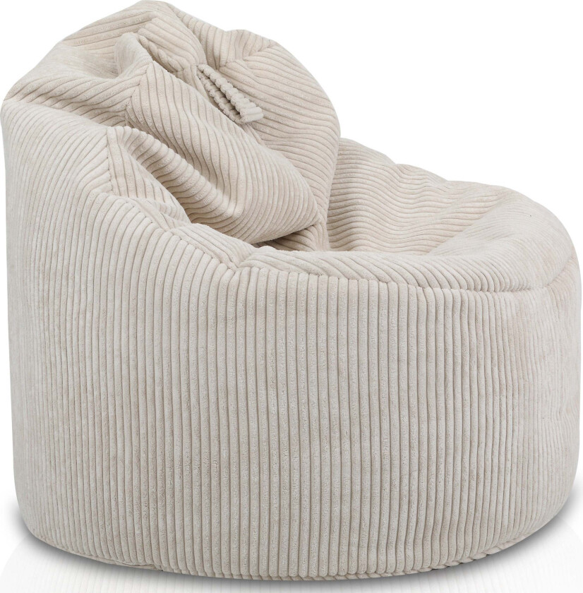 Yoko Saccosekk Fløyel, Lys beige - Sittemøbler - Polyester