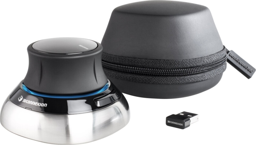 Spacemouse Wireless - 3D-Mus - 2 Knapper - Trådløs, Kablet - 2.4 Ghz - Usb Trådløs Mottaker