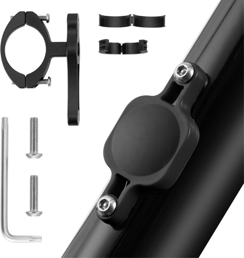 Apple AirTag Deksel for Sykkel, Vanntett - Svart