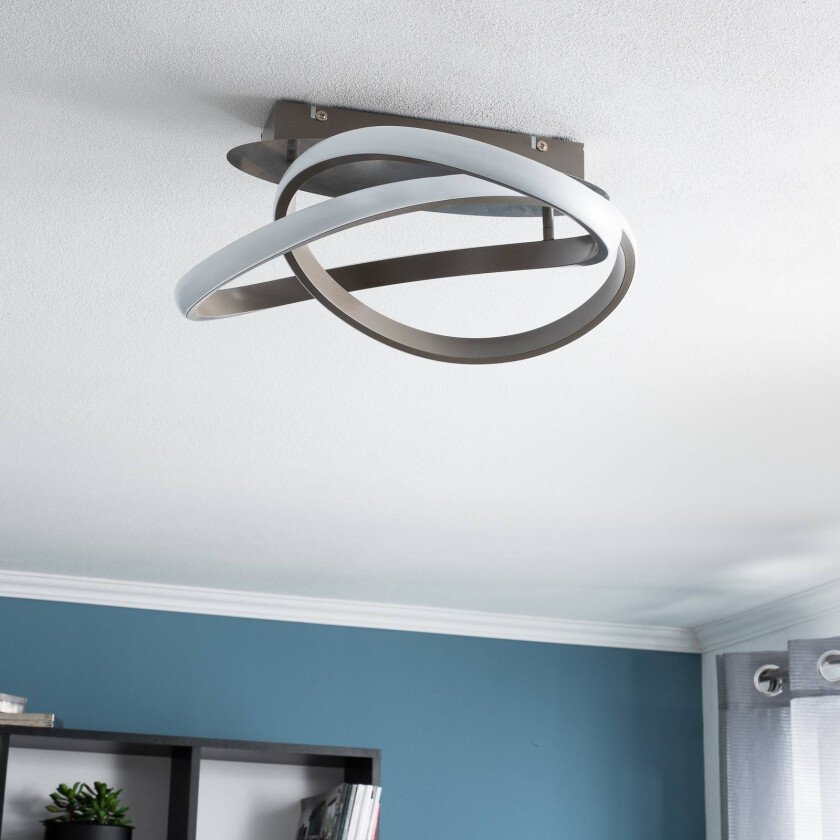 Kamia LED-taklampe, nikkel
