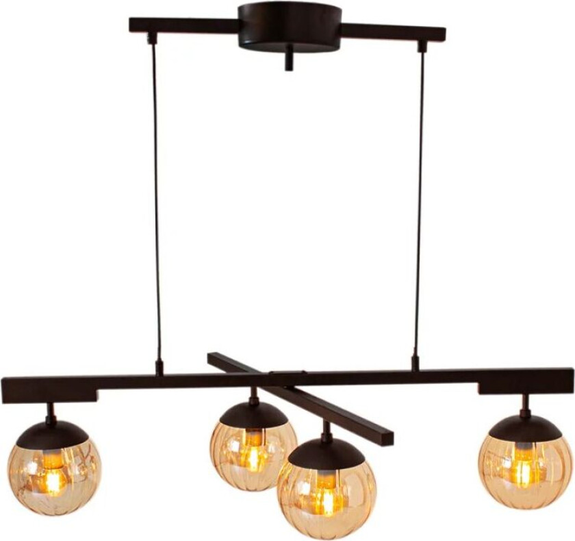 Labelle taklampe Sort/amber