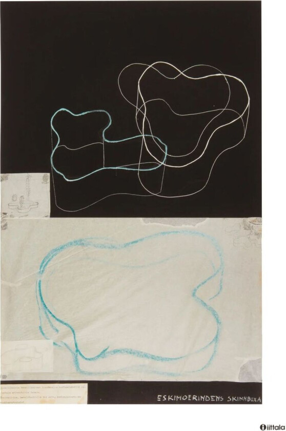 Bilde av iittala Aalto art Sketch black plakat 50 x 70 cm