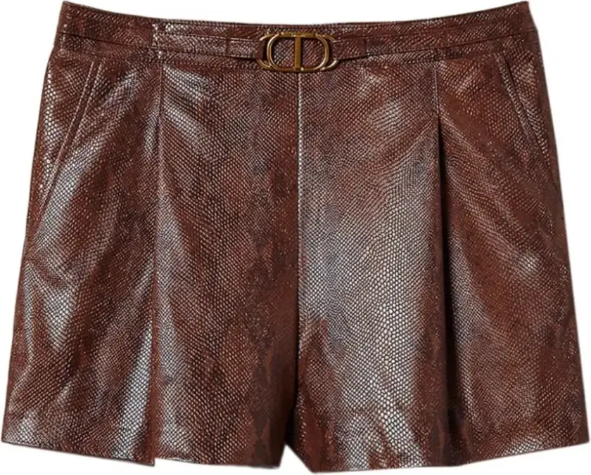 Dame, Shorts, Brun, S