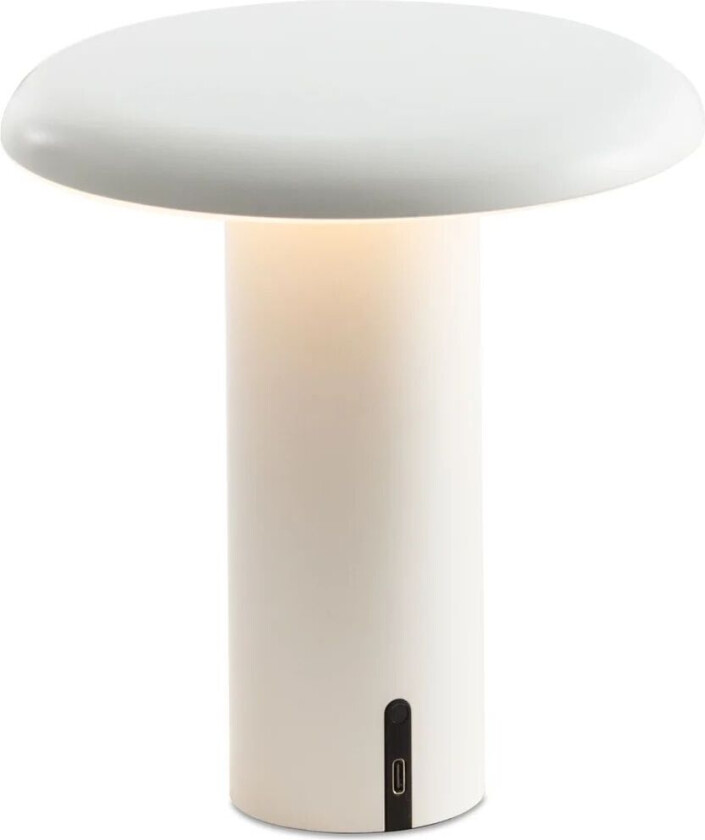 Takku portabel bordlampe 19 cm Varnished white